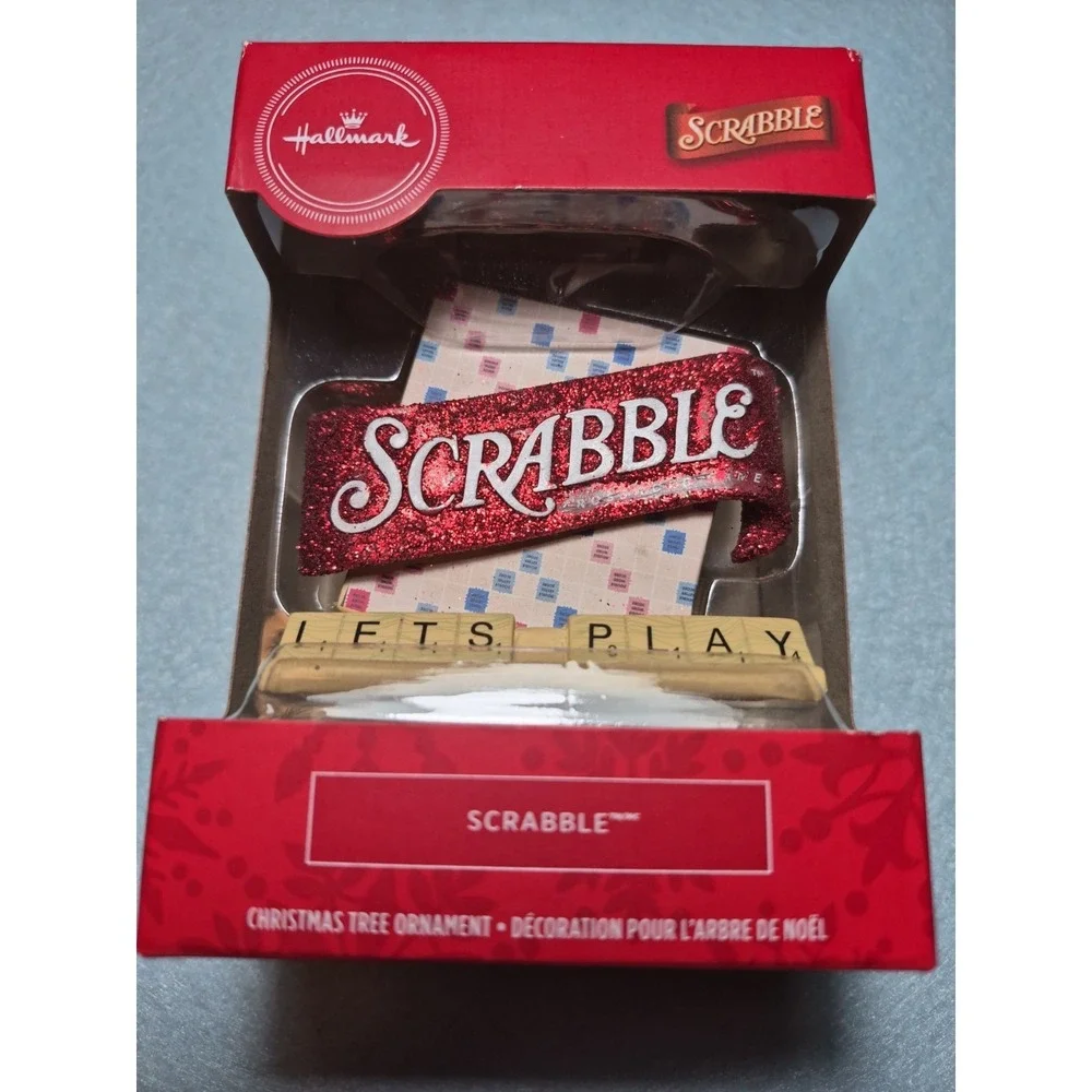 Hallmark 2021 Scrabble' Let's Play' Collectible Christmas Tree Ornament